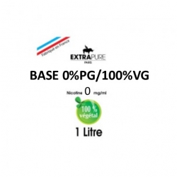 Extrapure - BASE 100 VG en 0mg/ml - 1Litre