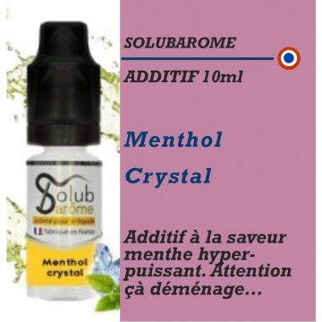 SOLUBAROME - ADDITIF MENTHOL CRYSTAL - 10 ml SOLUBAROME - ADDITIF MENTHOL CRYSTAL - 10 ml