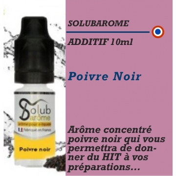 SOLUBAROME - ADDITIF POIVRE NOIR- 10 ml SOLUBAROME - ADDITIF POIVRE NOIR- 10 ml