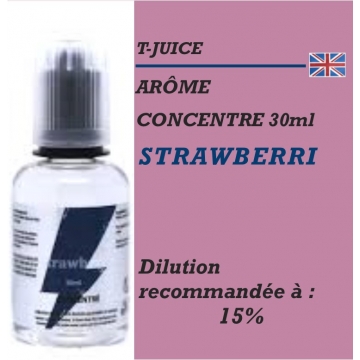 TJUICE - ARÔME STRAWBERRI - 30 ml TJUICE - ARÔME STRAWBERRI - 30 ml