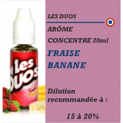 LES DUOS - ARÔME FRAISE BANANE - 20 ml