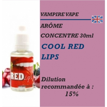VAMPIRE VAPE - ARÔME COOL RED LIPS - 30 ml