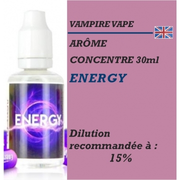 VAMPIRE VAPE - ARÔME ENERGY - 30 ml