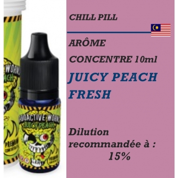 CHILL PILL - ARÔME JUICY PEACH FRESH - DDM - 10 ml