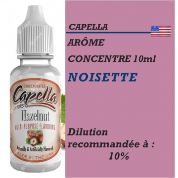 Capella - ARÔME NOISETTE - HAZELNUT - 10 ml