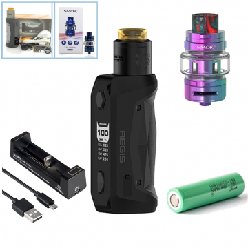 KIT AEGIS SOLO 100W+TENGU+TF TANK+CHARGEUR (NOIR) par GEEKVAPE KIT AEGIS SOLO 100W+TENGU+TF TANK+CHARGEUR (NOIR) par GEEKVAPE