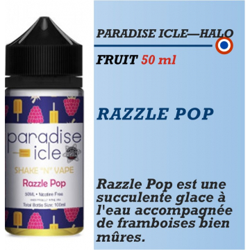 Halo - Paradise Icle - RAZZLE POP - 50ml Halo - Paradise Icle - RAZZLE POP - 50ml