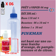 PRÊT A VAPER 200 ml en PINKMAN 6mg de NICOTINE