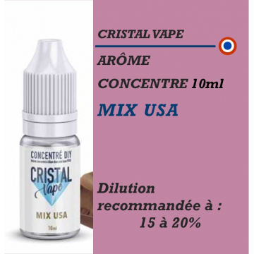 CRISTAL VAPE - ARÔME CLASSIC MIX USA - 10 ml