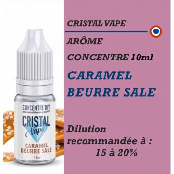 CRISTAL VAPE - ARÔME CARAMEL BEURRE SALE - 10 ml