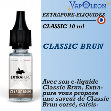 Extrapure-Eliquides - CLASSIC BRUN - 10ml Extrapure-Eliquides - CLASSIC BRUN - 10ml