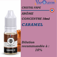 CRISTAL VAPE - ARÔME CARAMEL V2 - 10 ml
