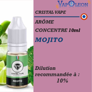 CRISTAL VAPE - ARÔME MOJITO - 10 ml