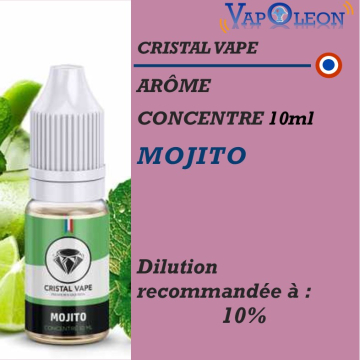 CRISTAL VAPE - ARÔME MOJITO - 10 ml