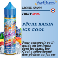 Liquid Arom - PÊCHE RAISIN - ICE COOL - 50ml