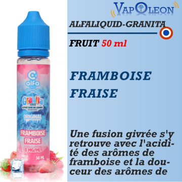 Alfaliquid - Granita - FRAMBOISE FRAISE - 50ml Alfaliquid - Granita - FRAMBOISE FRAISE - 50ml