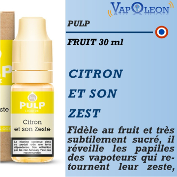 Pulp - CITRON ET SON ZEST - 10ml Pulp - CITRON ET SON ZEST - 10ml