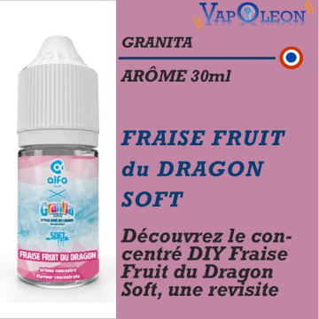 ALFALIQUID - GRANITA - AROME FRAISE FRUIT DU DRAGON SOFT - 30ml ALFALIQUID - GRANITA - AROME FRAISE FRUIT DU DRAGON SOFT - 30ml