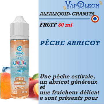 Alfaliquid - Granita - PECHE ABRICOT SOFT - 50ml Alfaliquid - Granita - PECHE ABRICOT SOFT - 50ml