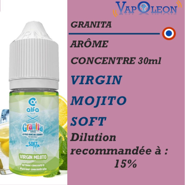 ALFALIQUID - GRANITA - AROME VIRGIN MOJITO SOFT - 30ml ALFALIQUID - GRANITA - AROME VIRGIN MOJITO SOFT - 30ml