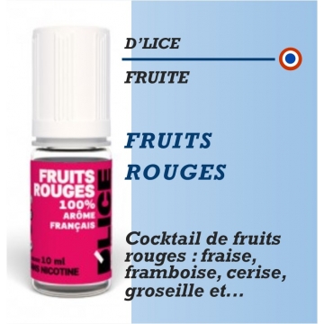 D'Lice - FRUITS ROUGES - 10ml D'Lice - FRUITS ROUGES - 10ml