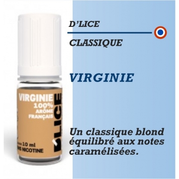 D'Lice - TABAC VIRGINIE - 10ml